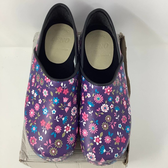Cape Clogs Olena Floral and Black Orthopedic Slip Resistant Clog Size 40 US 9 - Picture 3 of 9